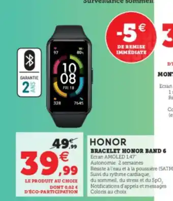 Bracelet Honor Band 6