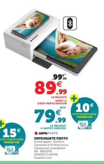 Super U Imprimante Photo offre