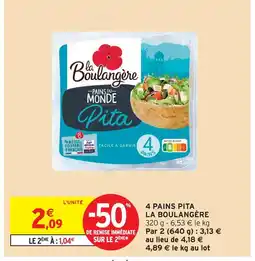 Intermarché Hyper La boulangère pains du monde pita offre
