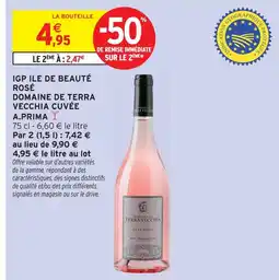 Intermarché Hyper Domaine de terra vecchia igp ile de beauté rosé cuvée a.prima offre