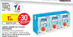 Intermarché Hyper Pâturages crème légère uht fluide offre
