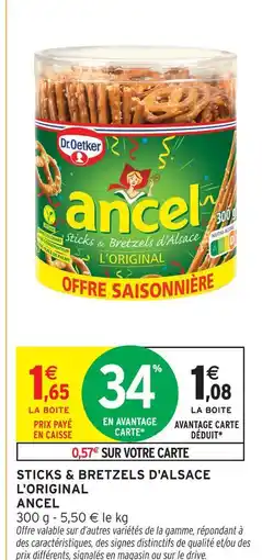Intermarché Hyper Ancel sticks & bretzels d'alsace l'original offre