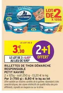 Intermarché Hyper Petit navire rillettes de thon démarche responsable offre