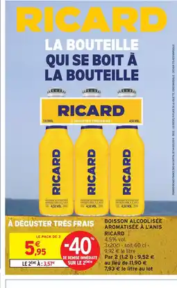 Intermarché Hyper Ricard boisson alcoolisée aromatisée à l'anis offre