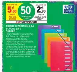 Intermarché Hyper Oxford trieur 8 positions a4 school life offre