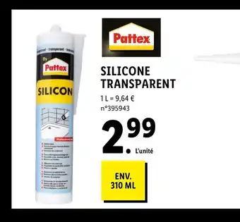 Lidl Silicone Transparent offre