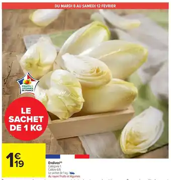 Carrefour Market Endives offre