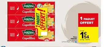 Carrefour Market Pates Panzani offre