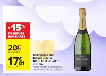 Champagne Brut Grande Réserve Nicolas Feuillatte