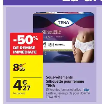 Carrefour Market Sous-vêtement Silhouette Pour Femme Tena offre