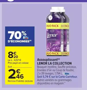 Carrefour Market Assouplissant Lenor La Collection offre