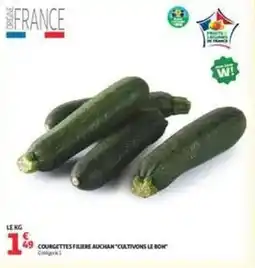Auchan Supermarché Auchan - courgettes filiere cultivons le boi offre