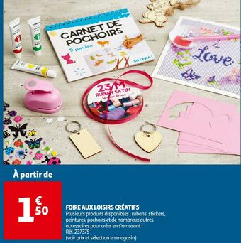 Auchan Foire aux loisirs créatifs offre