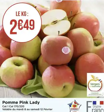 Géant Casino Pomme pink lady offre