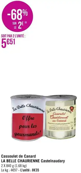 Géant Casino La belle chaurienne cassoulet de canard castelnaudary offre