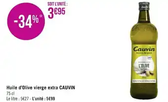Géant Casino Cauvin huile d’olive vierge extra offre