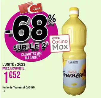 Géant Casino Casino huile de tournesol offre