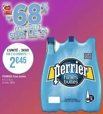 Géant Casino Perrier fines bulles offre
