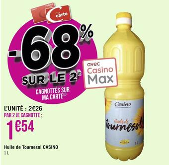 Géant Casino Casino huile de tournesol offre