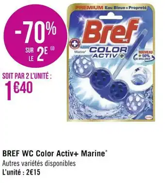 Bref wc color activ+ marine*