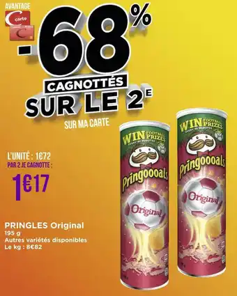 Géant Casino Pringles pringles original offre
