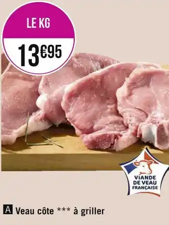 Géant Casino Veau côte à griller offre