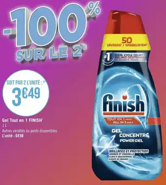 Géant Casino Finish gel tout en 1* offre