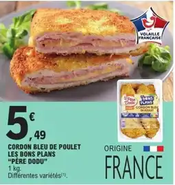 E.Leclerc Express PÈRE DODU CORDON BLEU DE POULET offre