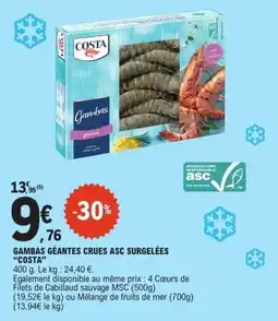 E.Leclerc Express COSTA Gambas géantes offre