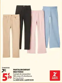 Auchan INEXTENSO PANTALON ENFANT offre