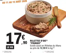 E.Leclerc Rillettes d'oie offre
