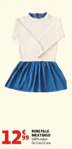 Auchan INEXTENSO ROBE FILLE offre