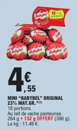 E.Leclerc Express Babybel Mini "Babybel" Original offre