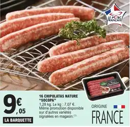 E.Leclerc SOCOPA Chipolatas Nature offre
