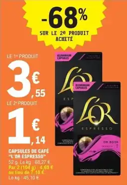 E.Leclerc Express L'OR ESPRESSO offre