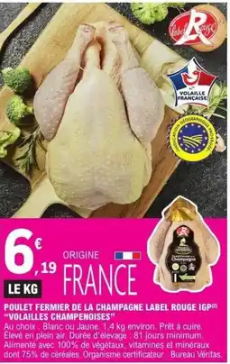 E.Leclerc Label Rouge Poulet fermier de la Champagne offre
