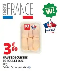 Auchan DUC Hauts de cuisses de poulet offre