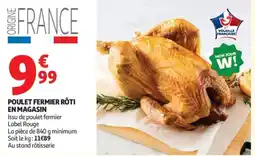 Auchan POULET FERMIER RÔTI offre