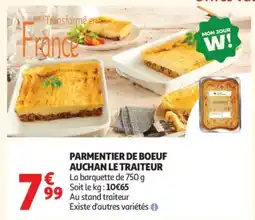 Auchan AUCHAN LE TRAITEUR PARMENTIER DE BOEUF offre