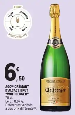 E.Leclerc Express Wolfberger Crémant d'Alsace Brut offre