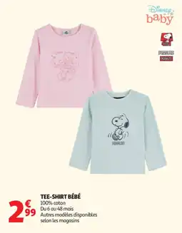 Auchan Disney baby TEE-SHIRT BÉBÉ offre