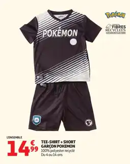 Auchan POKÉMON TEE-SHIRT + SHORT GARÇON offre