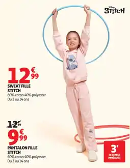 Auchan Stitch SWEAT FILLE offre