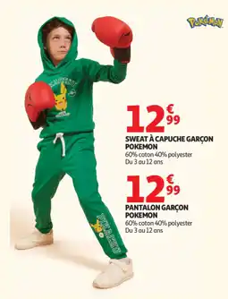 Auchan POKÉMON SWEAT À CAPUCHE GARÇON offre