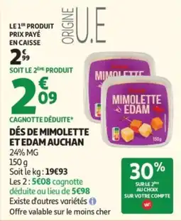 Auchan Auchan Mimolette offre