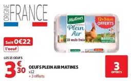 Auchan Matines Oeufs Plein Air offre