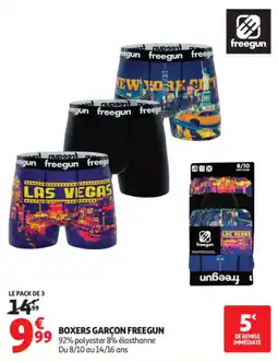 Auchan FREEGUN BOXERS GARÇON offre