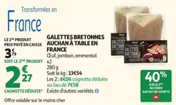 Auchan Auchan Galettes bretonnes offre