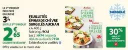 Auchan Auchan Feuilletés épinards chèvre offre