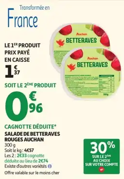 Auchan Auchan Betteraves offre